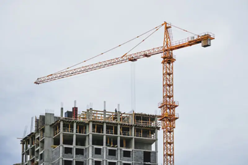 Active tower cranes and structure development